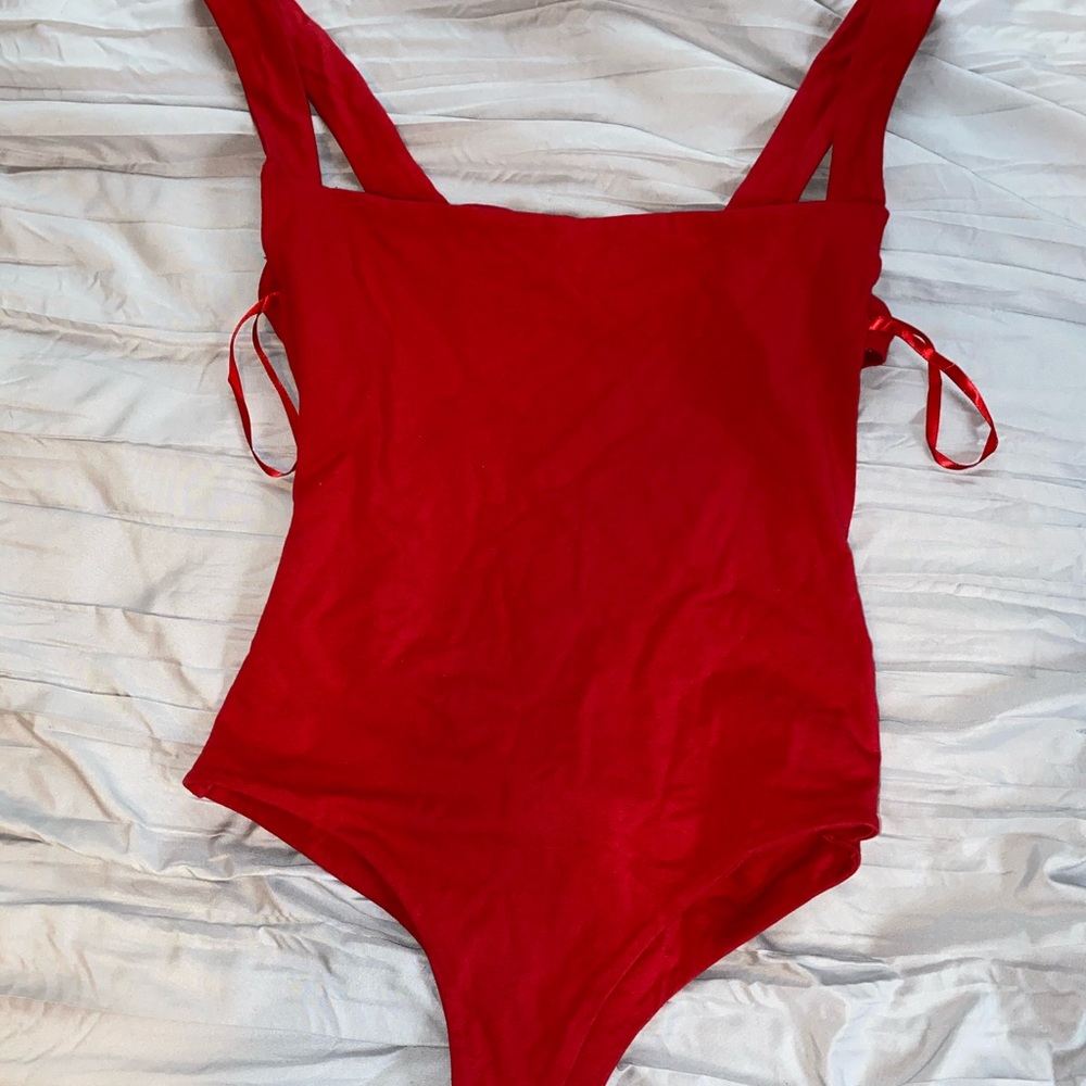 Red bodysuit